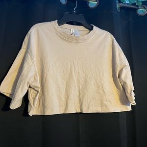 H&M Crop Top-Beige